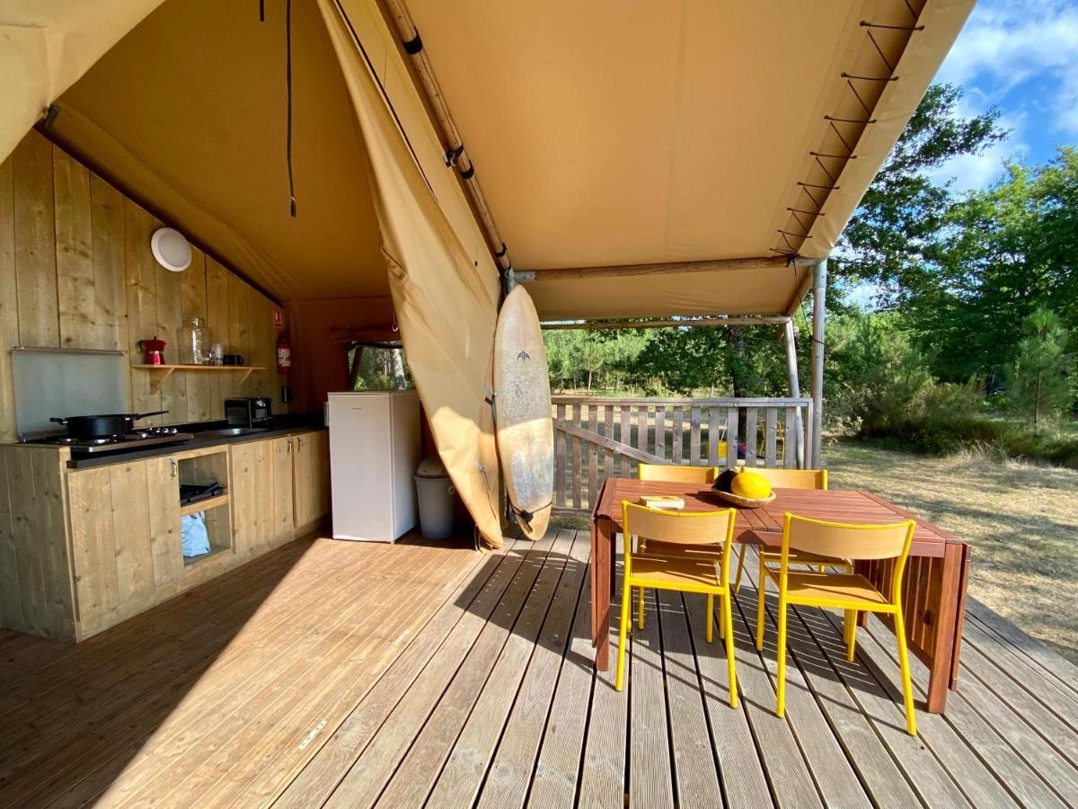 Camping La Kahute - Tente Lodge Au Coeur De La Foret Carcans Exteriér fotografie