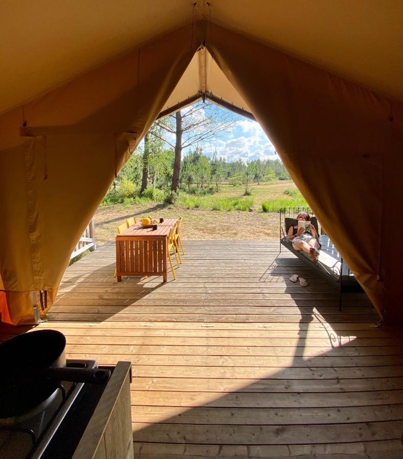 Camping La Kahute - Tente Lodge Au Coeur De La Foret Carcans Exteriér fotografie