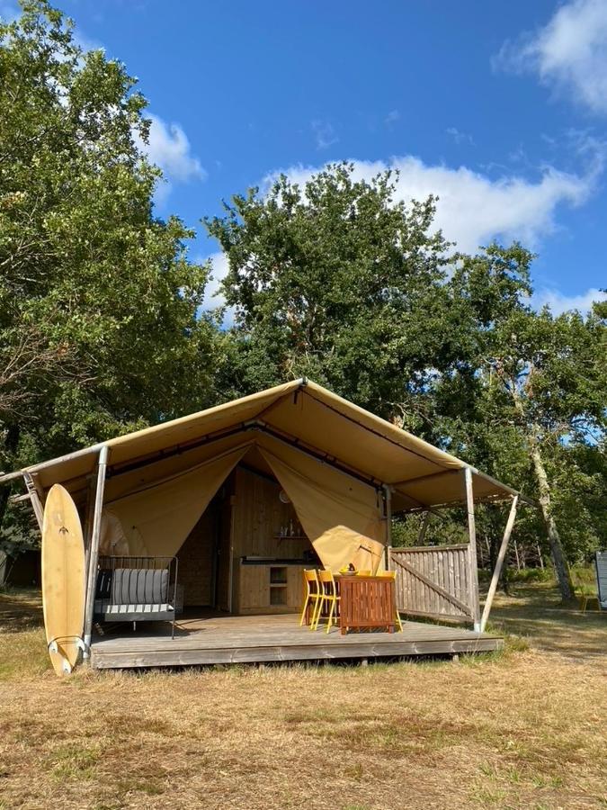 Camping La Kahute - Tente Lodge Au Coeur De La Foret Carcans Exteriér fotografie