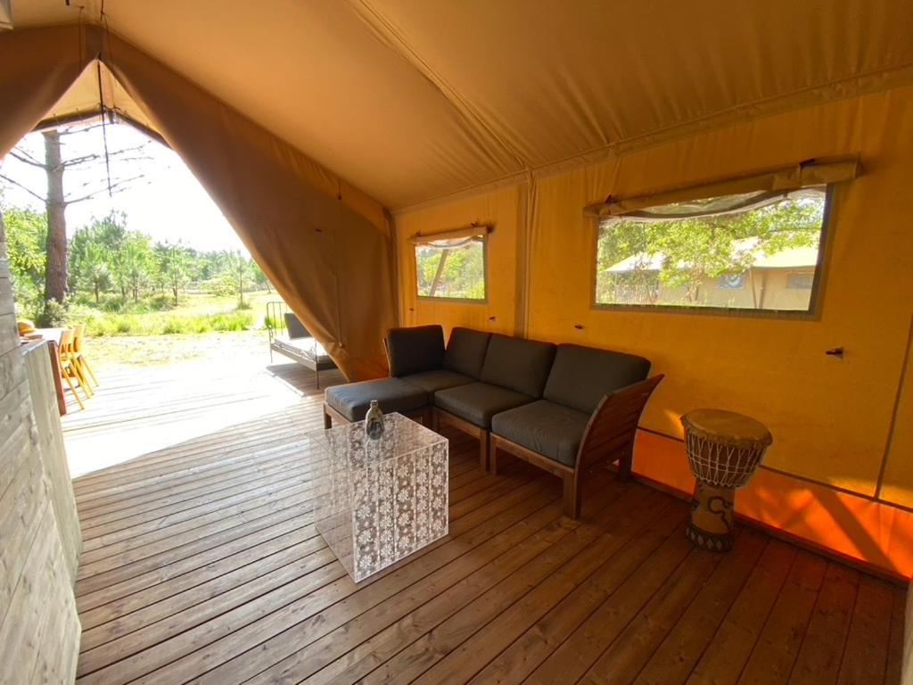 Camping La Kahute - Tente Lodge Au Coeur De La Foret Carcans Exteriér fotografie