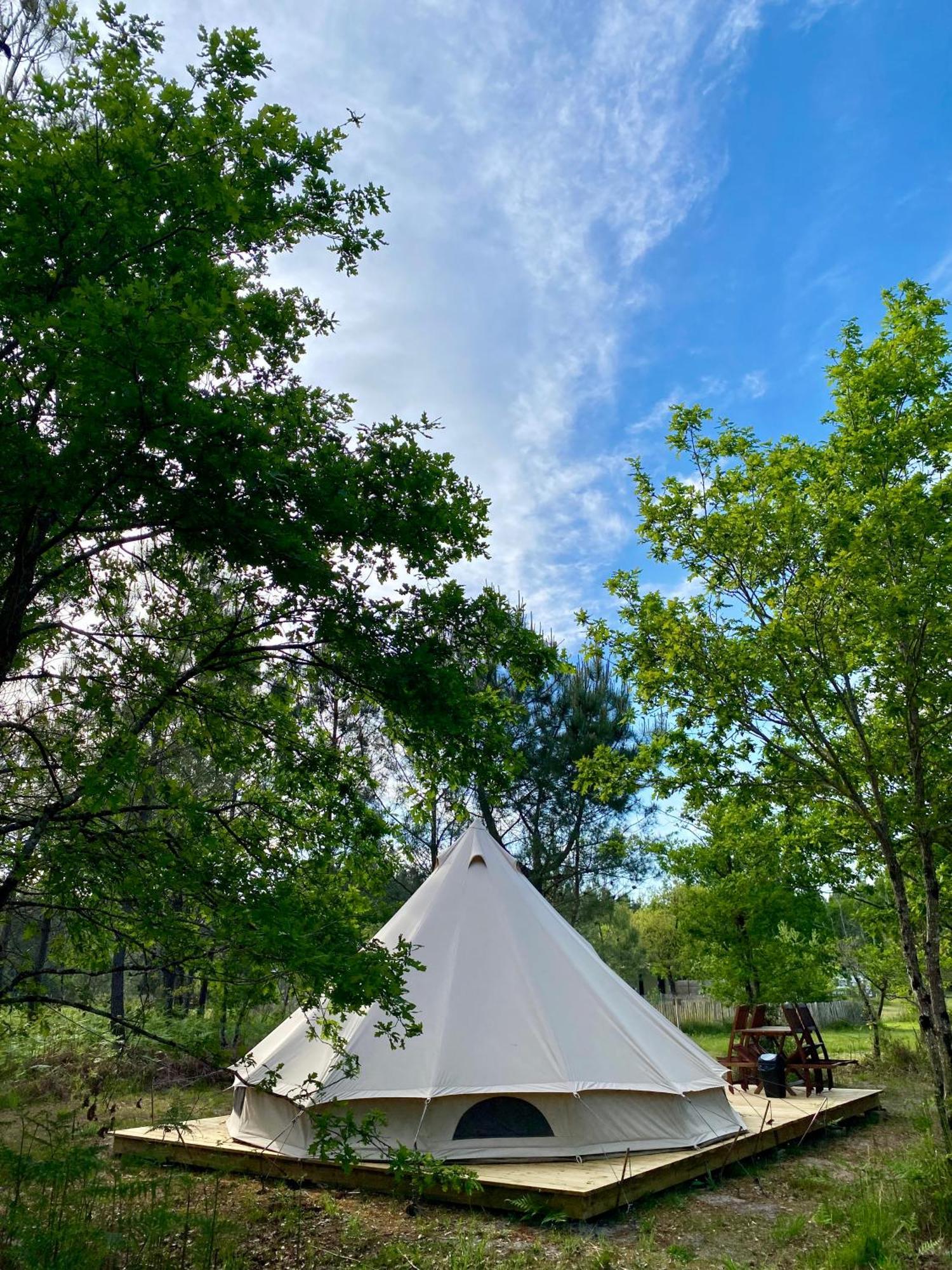 Camping La Kahute - Tente Lodge Au Coeur De La Foret Carcans Exteriér fotografie