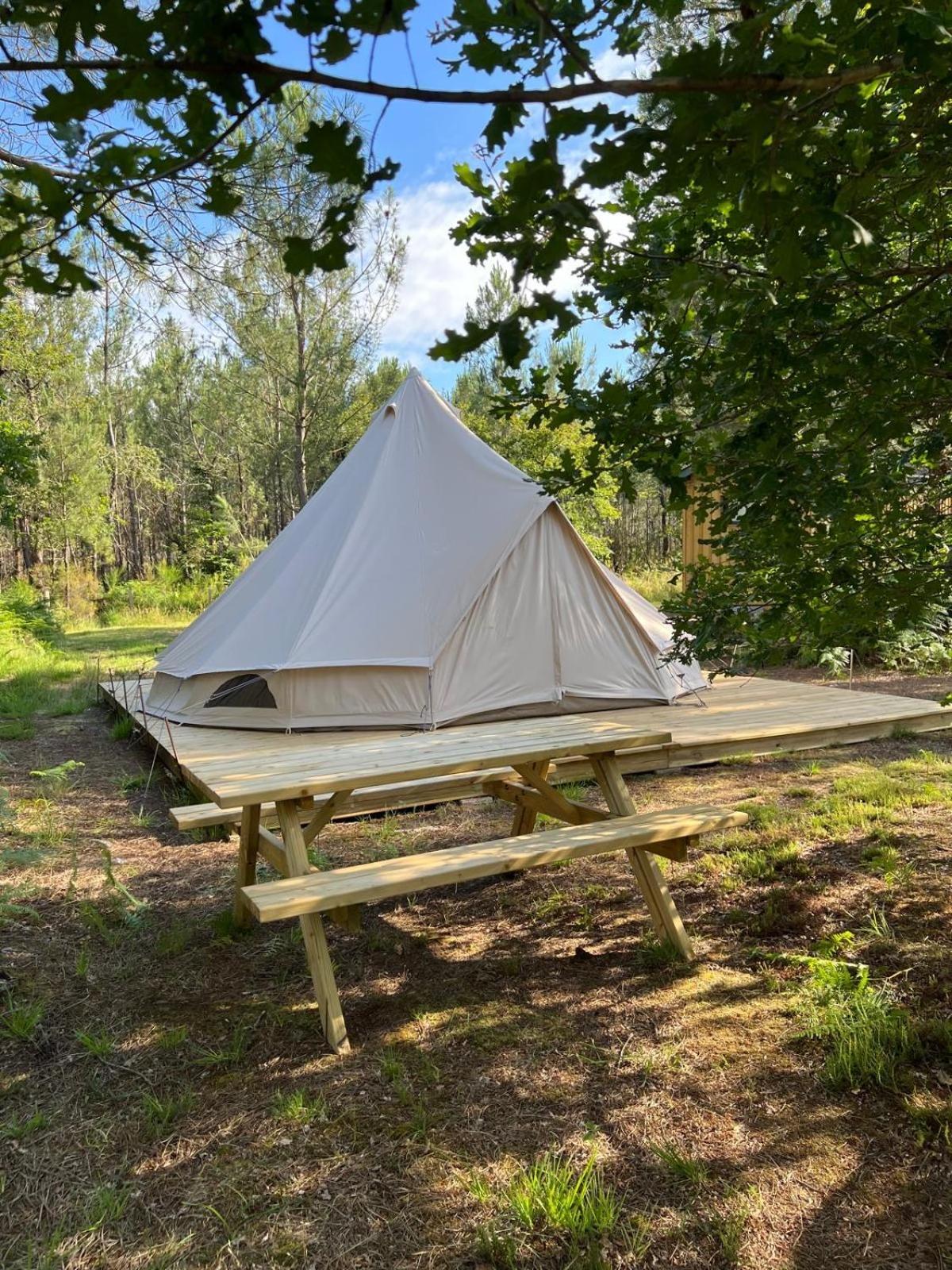 Camping La Kahute - Tente Lodge Au Coeur De La Foret Carcans Exteriér fotografie